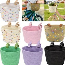 Kids Bike Basket Cotton Rope
